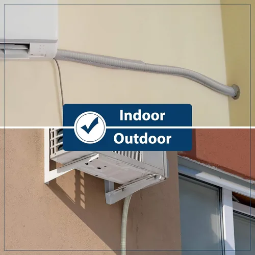 Vista 6 de Manguera de drenaje de agua de CA flexible para sistema universal de bomba de calor de aire acondicionado mini dividida sin conductos (20 pies)
