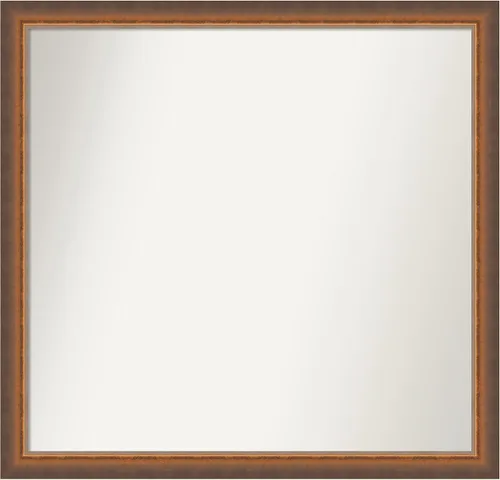 Vista 249 de Amanti Art Espejo de baño de bronce para sobre fregadero, 29 x 19 pulgadas, espejo rectangular de bronce antiguo, marco de madera tradicional