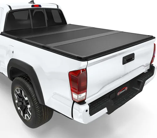 Vista 25 de Cubierta rígida de tres pliegues para Toyota Tacoma 2005-2015 con caja de 5 pies