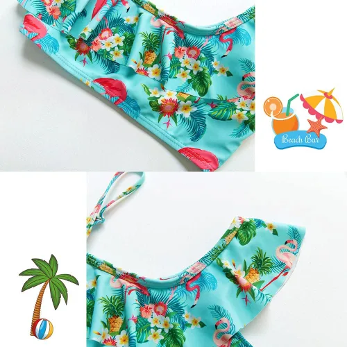 Vista 6 de Trajes de baño de una pieza para niñas, traje de baño para playa y piscina
