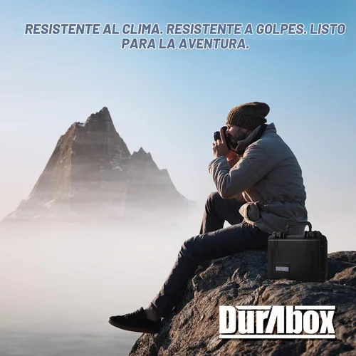 Vista 7 de Durabox Estuche Resistente a Todas Las Condiciones Climáticas 10 x 9 x 5” - Estuche de Viaje con Carcasa Rígida Aprobada por la TSA con Espuma