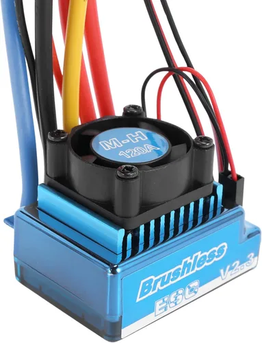 Vista 4 de 120A sin escobillas Esc controlador de velocidad eléctrico impermeable a prueba de polvo Rc accesorio