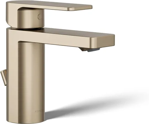Vista 16 de Kohler 23472-4-BN Parallel® - Grifo para lavabo de baño con mango único, 1.2 gpm, níquel cepillado vibrante