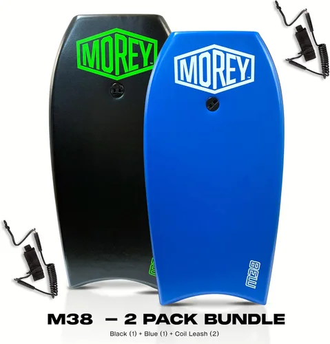 Vista 2 de MOREY® Boogie® M38, La tabla de bodyboard original; Tablas de bodyboard de 38" para la playa, núcleo EPS para durabilidad, diseñada con base lisa