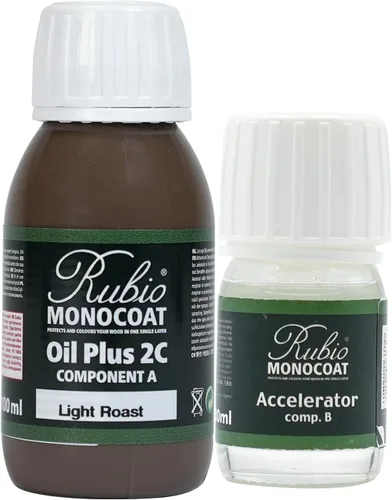 Vista 201 de Rubio Monocoat Tinte y acabado para madera de 650 pies cuadrados - Niebla 5% Oil Plus 2C Aceite de linaza ecológico de secado rápido