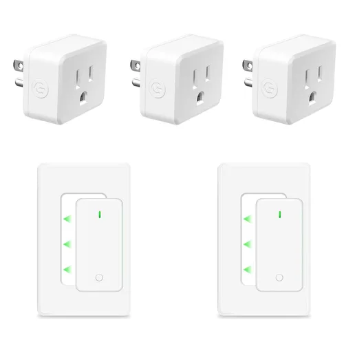 Vista 106 de NineLeaf - Enchufe de salida de control remoto, interruptor de luz de encendido y apagado inalámbrico desmontable 500FT Light Plug Decorator