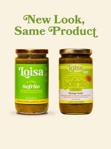 Vista 3 de Loisa Sofrito - Salsa de cocina, sin OGM, sin MSG, sin conservantes, sin colorantes artificiales, sin sabores artificiales, vegano, sabor latino