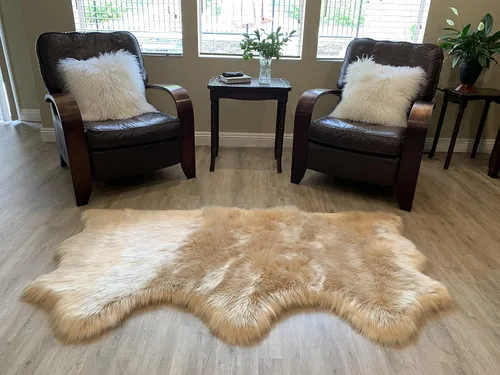 Vista 40 de LAMBZY Alfombra de pelo de oveja sintética, hipoalergénica, súper suave, sedosa para sala de estar, habitación de los niños, sofá