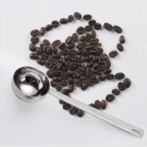 Vista 2 de Cuchara para café de acero inoxidable cucharada de mango largo 2 Tbs (30ML)