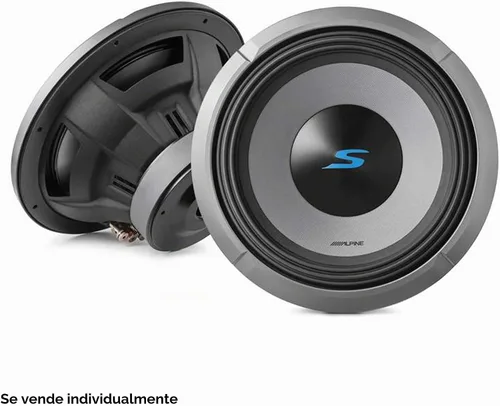 Vista 5 de Alpine S2-W12D4 - Subwoofer dual para automóvil de 4 ohmios de 12 pulgadas, 1800 W máximo, 600 W RMS 12 inch Type sub with punchy bass, voice coil