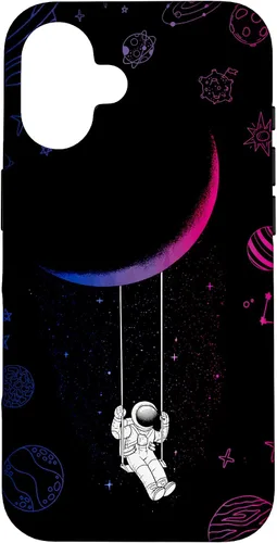 Vista 32 de Astronaut Moon Bisexual Flag Space LGBTQ Gay Pride Ally Bi Case for iPhone 17
