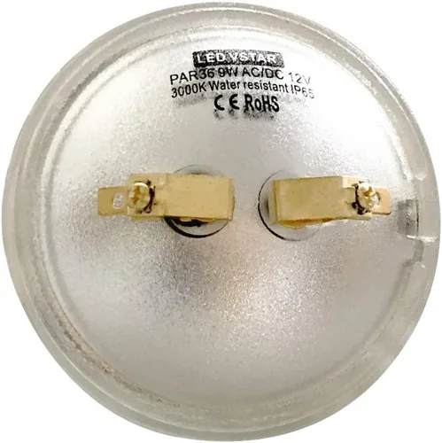 Vista 3 de Vstar LED PAR36 9W (Eq a 50W halógeno) 12V AC/DC lámpara paisaje impermeable (paquete de 4 - blanco cálido) 12V AC/DC, warm white 3000k,DOE