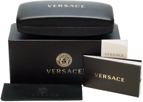 Vista 3 de Versace Lentes de sol para mujer montura de acetato de lentes negras 2323in