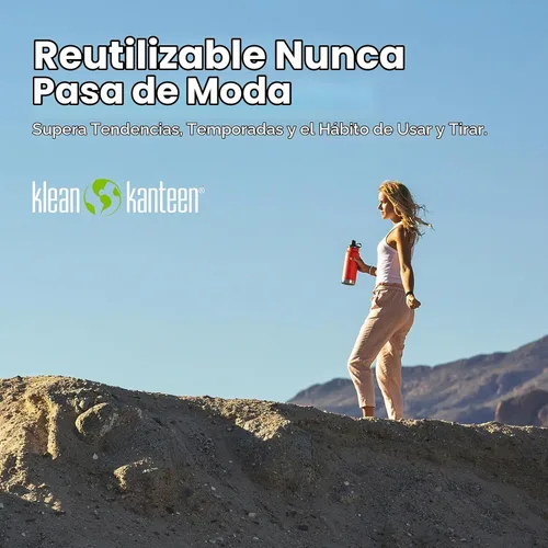 Vista 10 de Klean Kanteen TKWide - Tapa de café aislada a prueba de fugas, sin BPA, apta para lavavajillas, color gris pardo