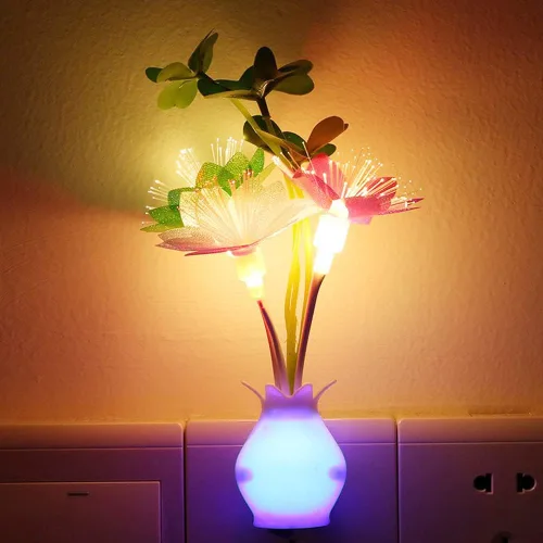 Vista 4 de Hermoso jarrón Lámpara decorativa llena de estrellas Control de luz nocturna, adecuado para todas las habitaciones