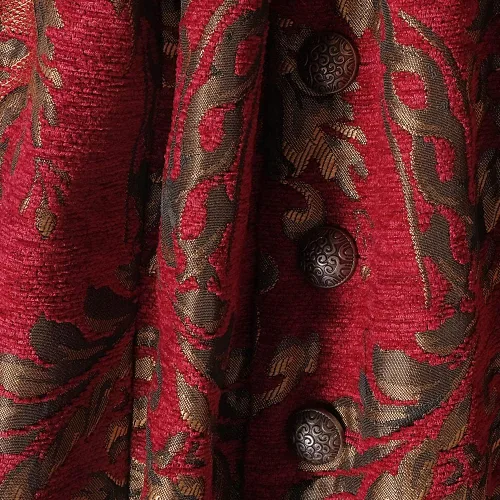 Vista 5 de Premium Mens Victorian Waistcoat Steampunk Jacquard Brocade Suit Vest Renaissance Gothic Outerwear