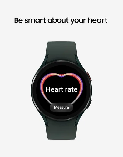 Vista 5 de SAMSUNG Galaxy Watch 4, reloj inteligente de 1.732in con monitor ECG para salud, fitness, correr, ciclos de sueño, detección de caídas GPS, versión