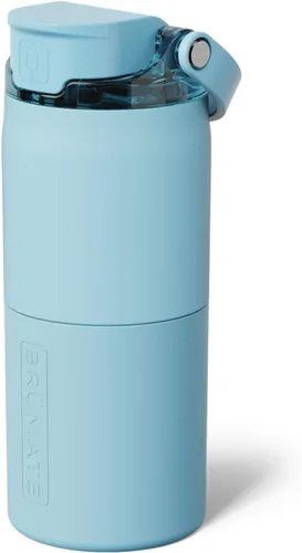 Vista 20 de BrüMate Rise - Botella de agua de 25 onzas con pajita de silicona cubierta 100 % a prueba de fugas, botella de agua de acero inoxidable aislada