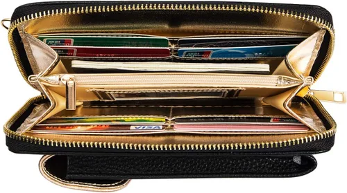 Vista 2 de Heaye Crossbody - Monedero para teléfono celular para mujer, monedero con soporte de muñeca para teléfono