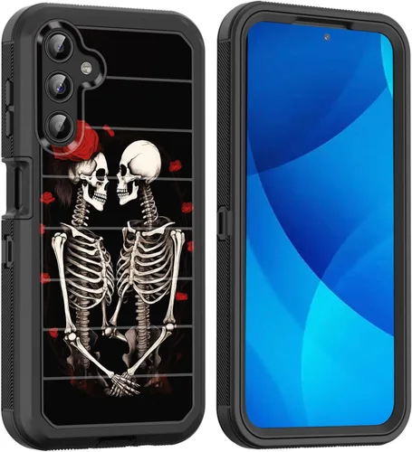 Vista 44 de Funda para Galaxy A15 5G, cuerpo completo, protección contra caídas, a prueba de polvo, resistente de 3 capas, militar, resistente, duradera