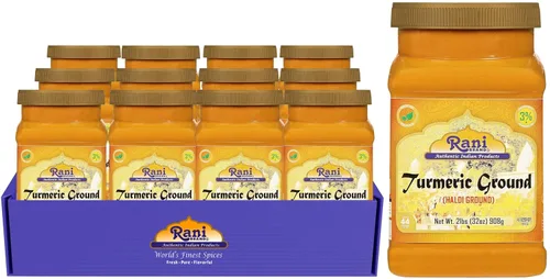 Vista 11 de Rani Polvo de Especias de Raíz de Cúrcuma Orgánica (Haldi), (Alto Contenido de Curcumina) 16oz (1lb) 454g Frasco PET ~ Todo Natural Vegano Apto