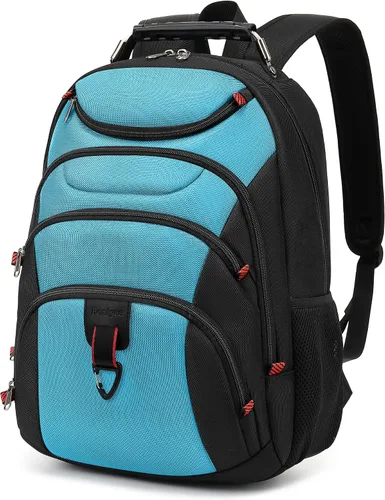 Vista 16 de Mochila para laptop Boavan para hombres (Negro, 15.6), Rosa(Amour Pink), Elegante