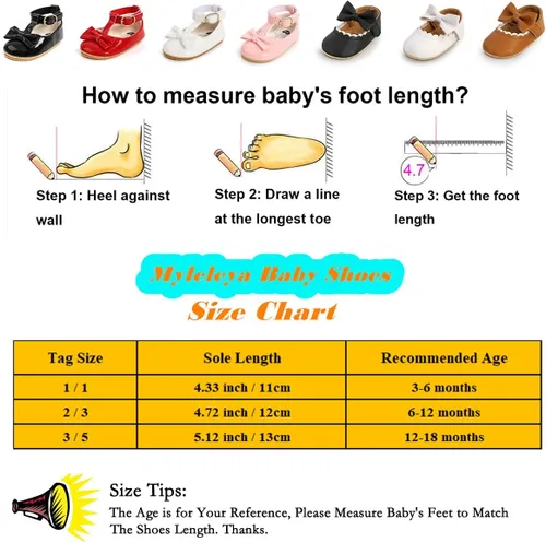 Vista 7 de Zapatos de vestir de uniforme de boda para bebé, suela antideslizante suave, mocasines para caminar, para recién nacidos, para recién nacidos