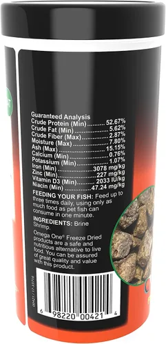 Vista 5 de Omega One Camarones en salmuera liofilizados, 1.28 oz