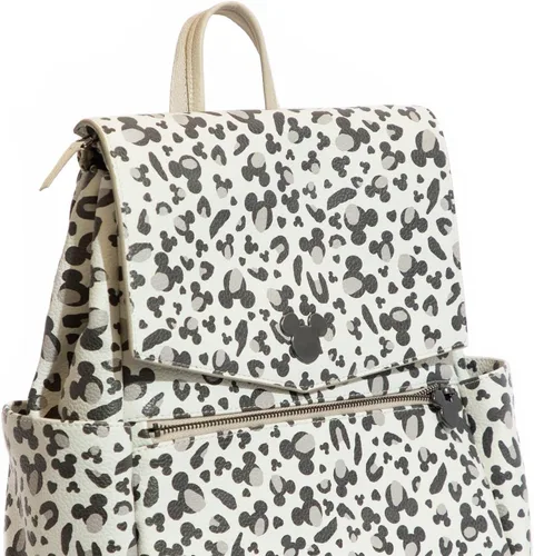 Vista 2 de Freshly Picked Mini mochila clásica convertible para pañales, Mickey Leopardo, talla única , Clásico