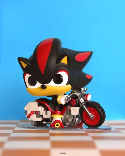 Vista 2 de Funko Pop! Rides: Sonic the Hedgehog - Shadow on Dark Rider - Modern Sonic - Figura de vinilo coleccionable - Idea de regalo - Producto