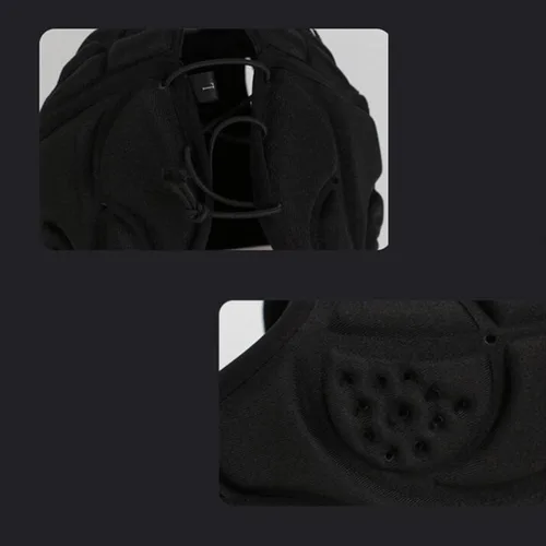 Vista 3 de Casco de fútbol de carcasa suave, casco de rugby, protector de cabeza ajustable para jóvenes, niños y adultos Verde oscuro