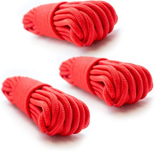 Vista 22 de Cuerda multiuso de 9 mm (3/8 pulgadas) de nylon trenzado, 50 pies. Negro
