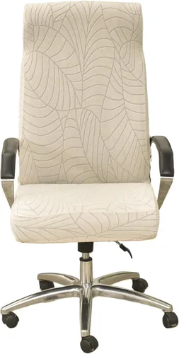 Vista 15 de CRFATOP - Funda para silla de oficina de computadora elástica con cremallera duradera - Funda universal giratoria para escritorio, funda de respaldo
