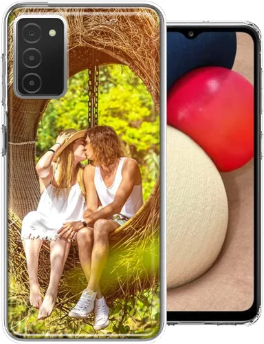 Vista 4 de MUNDAZE Funda personalizada con foto para Samsung Galaxy A03S - Diseña tu propia funda transparente