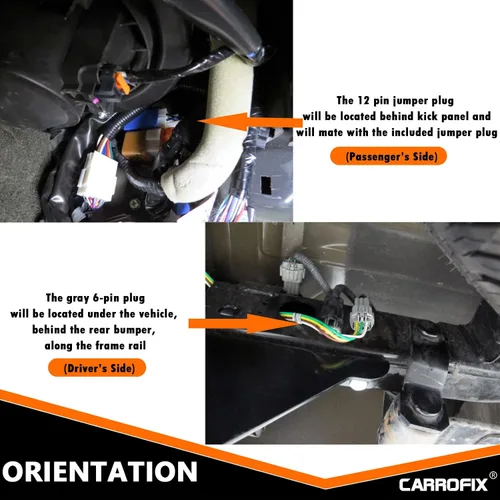 Vista 6 de Arnés de cableado de vehículo a medida con conector de remolque plano de 4 vías, compatible con Nissan Frontier, Pathfinder, Xterra y Suzuki Equator