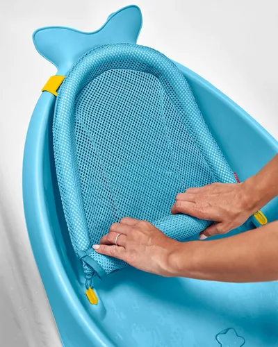 Vista 5 de Bañera para bebés Skip Hop Moby, 3 en 1 Smart Sling Tub, azul, Azul