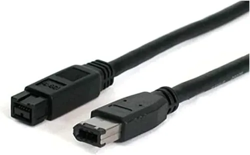 Vista 3 de StarTech - Cable FireWire 800 de 10 pies IEEE-1394 9-9, negro (1394-99-10)