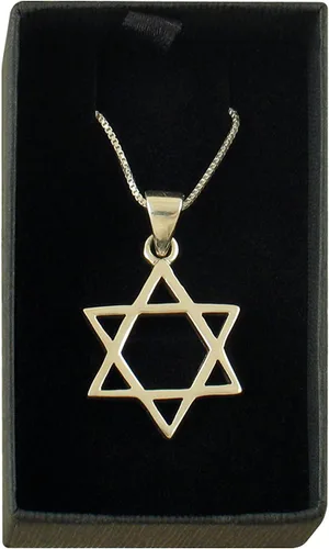 Vista 4 de AJDesign 925 Sterling Silver Classic Star of David Pendant Necklace for Men & Women with Chain