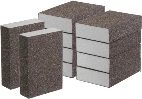 Vista 12 de HARFINGTON Bloques de esponja de lijado de grano medio, bloque de lijado de espuma de grano 180-240 para pulir la cocina, paneles de yeso de madera