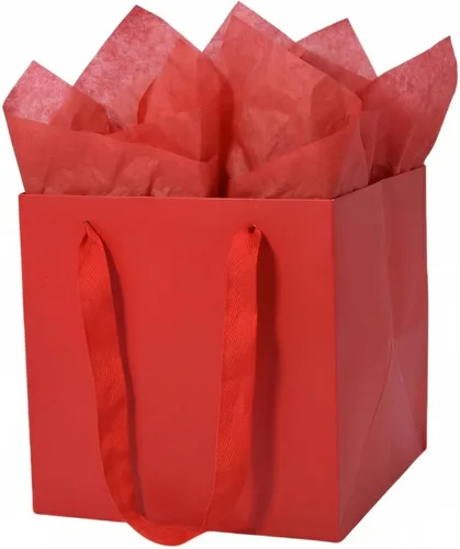 Vista 16 de JUNESHE Bolsas de regalo cuadradas pequeñas con papel de seda, color negro, paquete de 2, 5.9 pulgadas Bolsas de papel con asas para cumpleaños