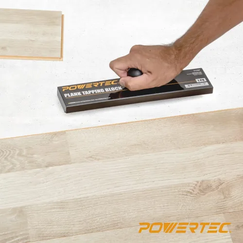 Vista 7 de POWERTEC Kit de instalación de pisos de vinilo Barra de tracción profesional y bloque de roscado Herramientas para pisos de madera para pisos