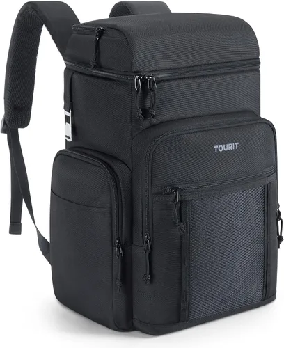 Vista 14 de TOURIT Enfriador de mochila aislante: 30 latas impermeable a prueba de fugas mochila más fresca suave bolsa de viaje playa picnic camping