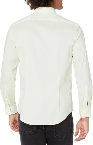 Vista 2 de Calvin Klein Xtreme - Camisa de vestir para hombre, ajuste delgado, con protector de manchas, color liso