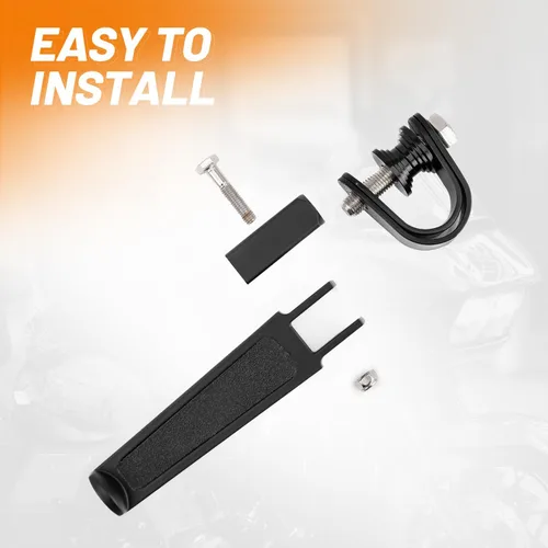 Vista 6 de Oumurs Estriberas abrazadera U compatible con 1 pulgada - 1.25 pulgadas 1 1/4 pulgadas protector de motor U-Clamp Estriberas compatibles con Harley