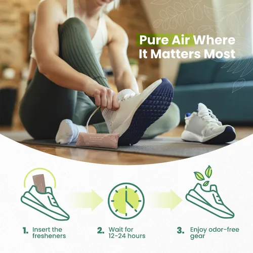 Vista 4 de Roonin Ambientador de zapatos, desodorante de bolsa de gimnasio, desodorante de botas, eliminación de olores de zapatos, absorbente de olores