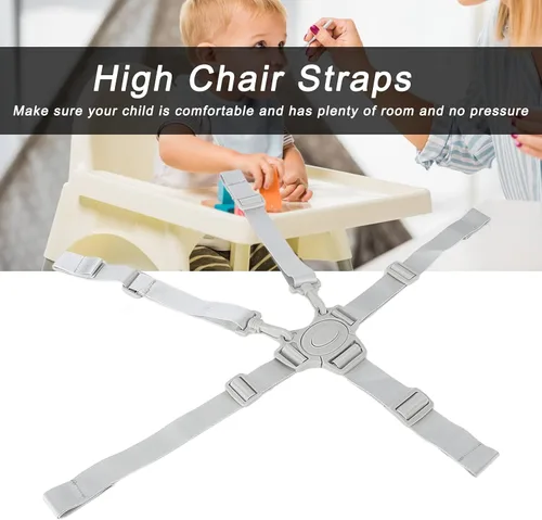 Vista 4 de Eujgoov Correas ajustables para silla de bebé, arnés de 5 puntos, correa de seguridad para cochecito, silla de bebé, universal, para silla de bebé