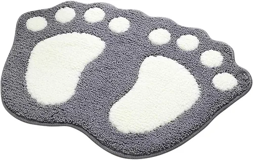 Vista 22 de MIFXIN Alfombra de baño con pies grandes, antideslizante, suave, absorbente, alfombra de área (rosa, 16 x 24 pulgadas)