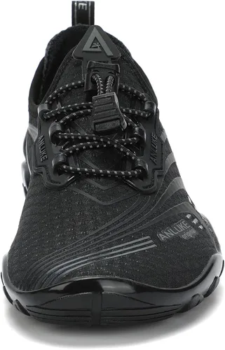 Vista 4 de ANLUKE Zapatos de agua para hombre y mujer, zapatos de natación, zapatos acuáticos, de secado rápido, para playa, surf, deportes acuáticos