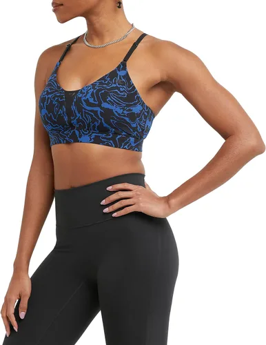 Vista 3 de Champion Brasier deportivo para mujer, suave al tacto, absorbe la humedad, brasier deportivo de soporte ligero para mujer