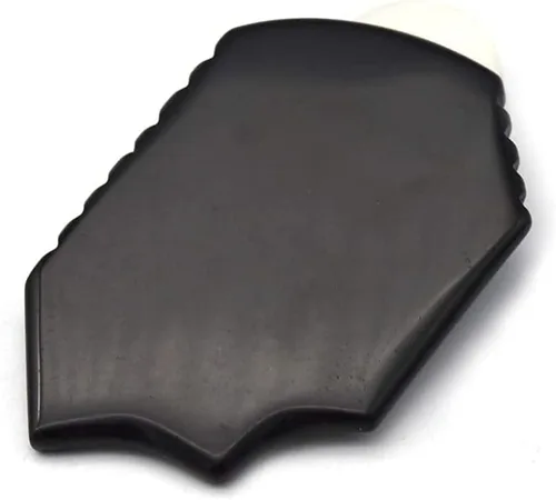 Vista 3 de RODEREK Herramientas Gua Sha, herramienta de masaje de raspado de obsidiana Gua Sha, tabla facial de Gua Sha, herramienta de masaje unisex Gua Sha